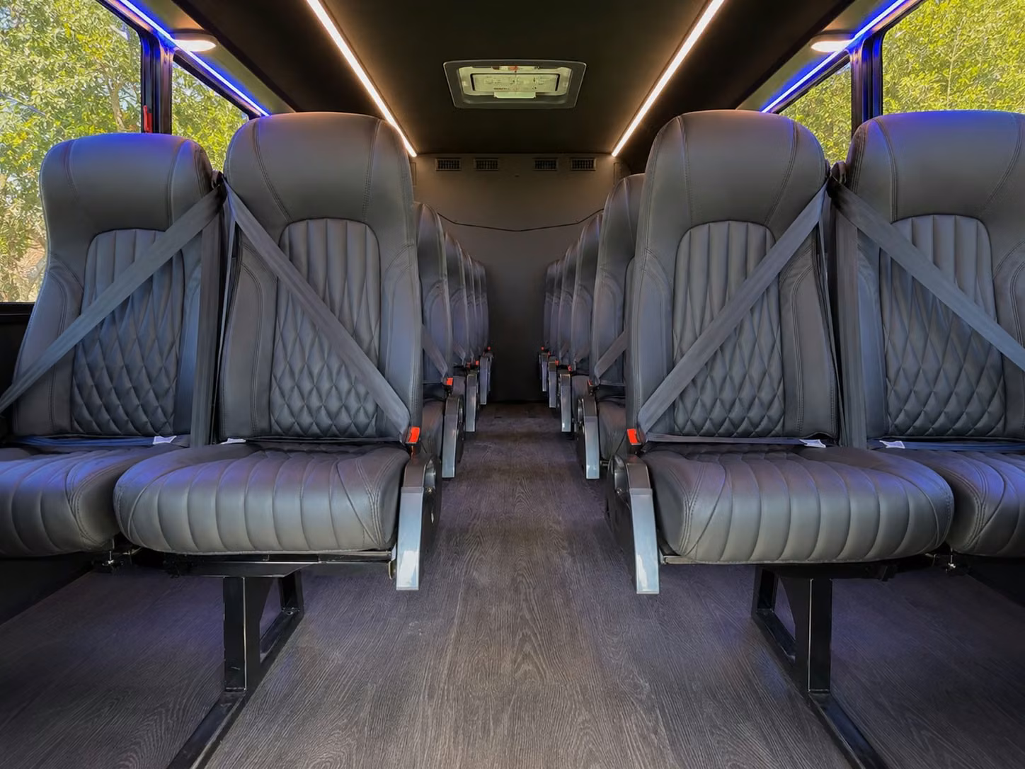 15 passenger minibus inside