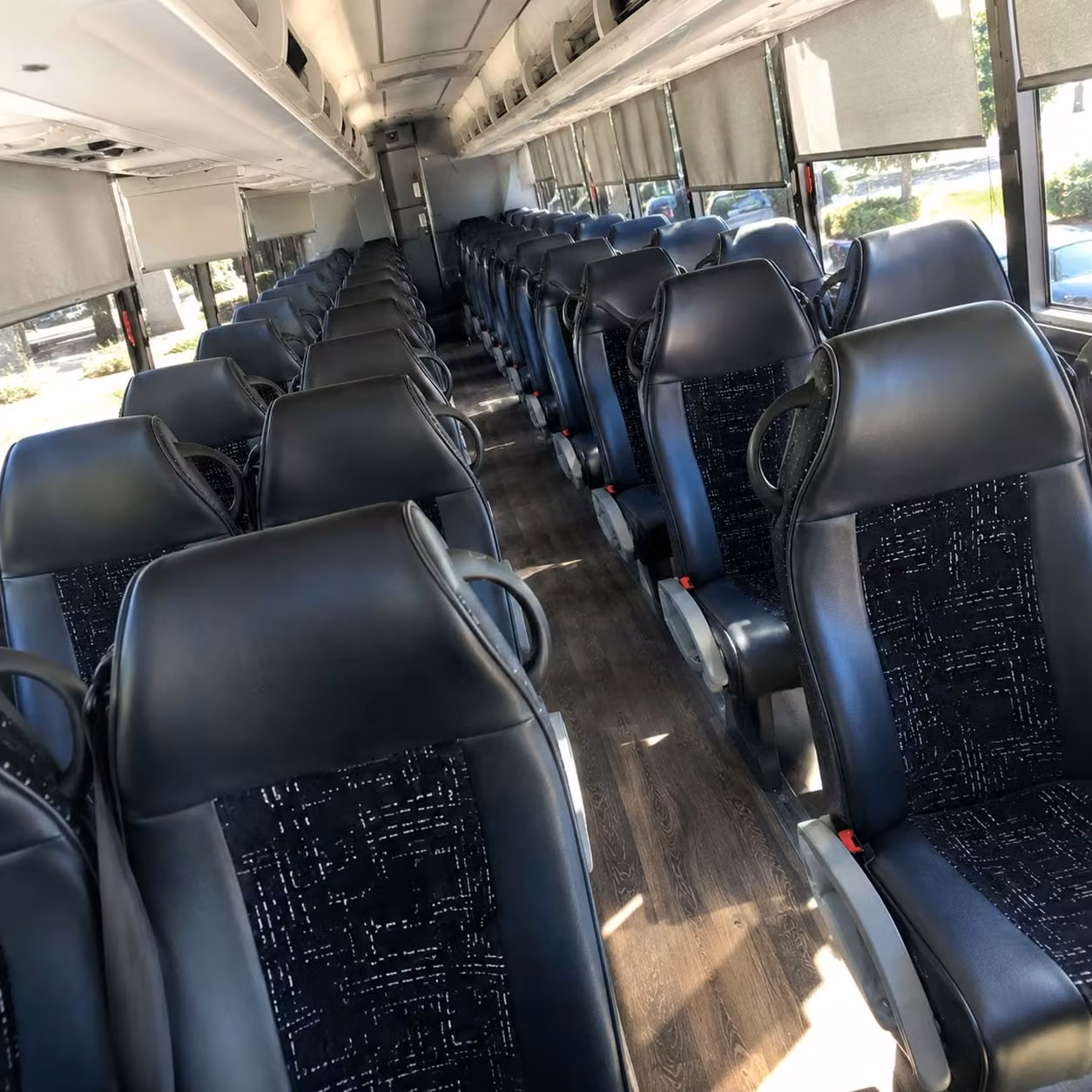 anchorage charter bus rental interior